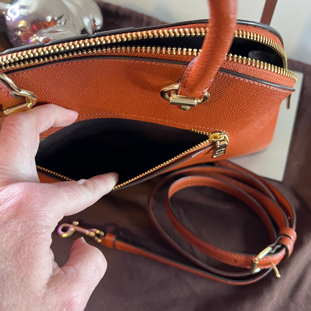 Coach Katy Satchel With Varsity Stripe - Picture 9 of 15